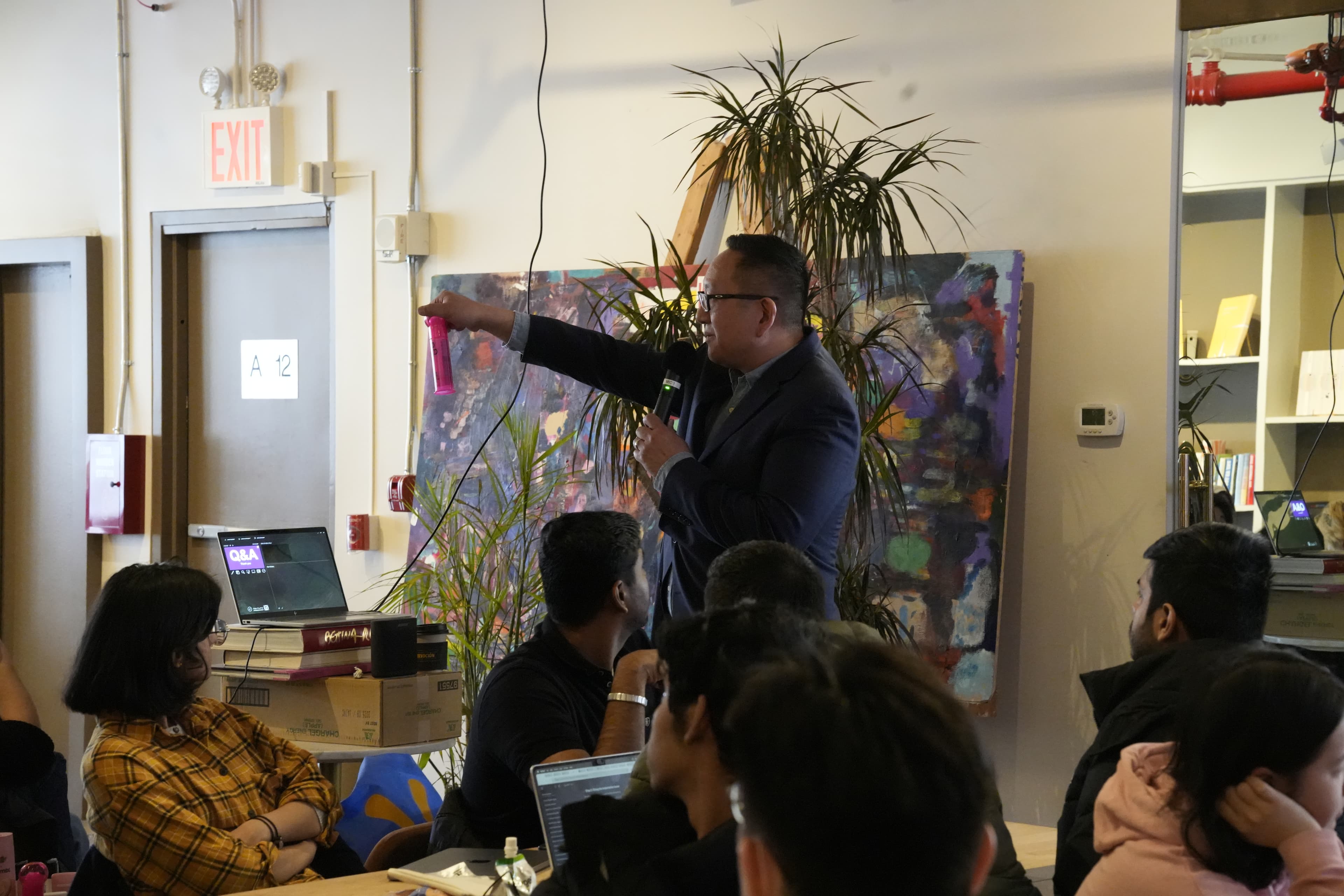 A photo taken at ZFellows Q&A